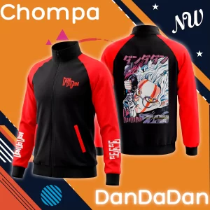 Chompa Anime DanDaDan Manga Roja