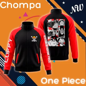 Chompa Anime Luffy Manga Roja Panel Manga – One Piece