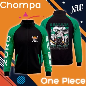 Chompa Anime Zoro Manga Verde – One Piece